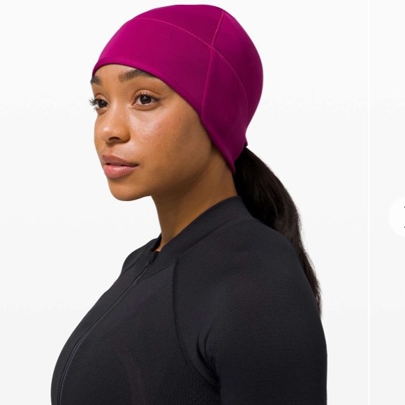 Lululemon Run for It All Beanie in Deep Fuschia